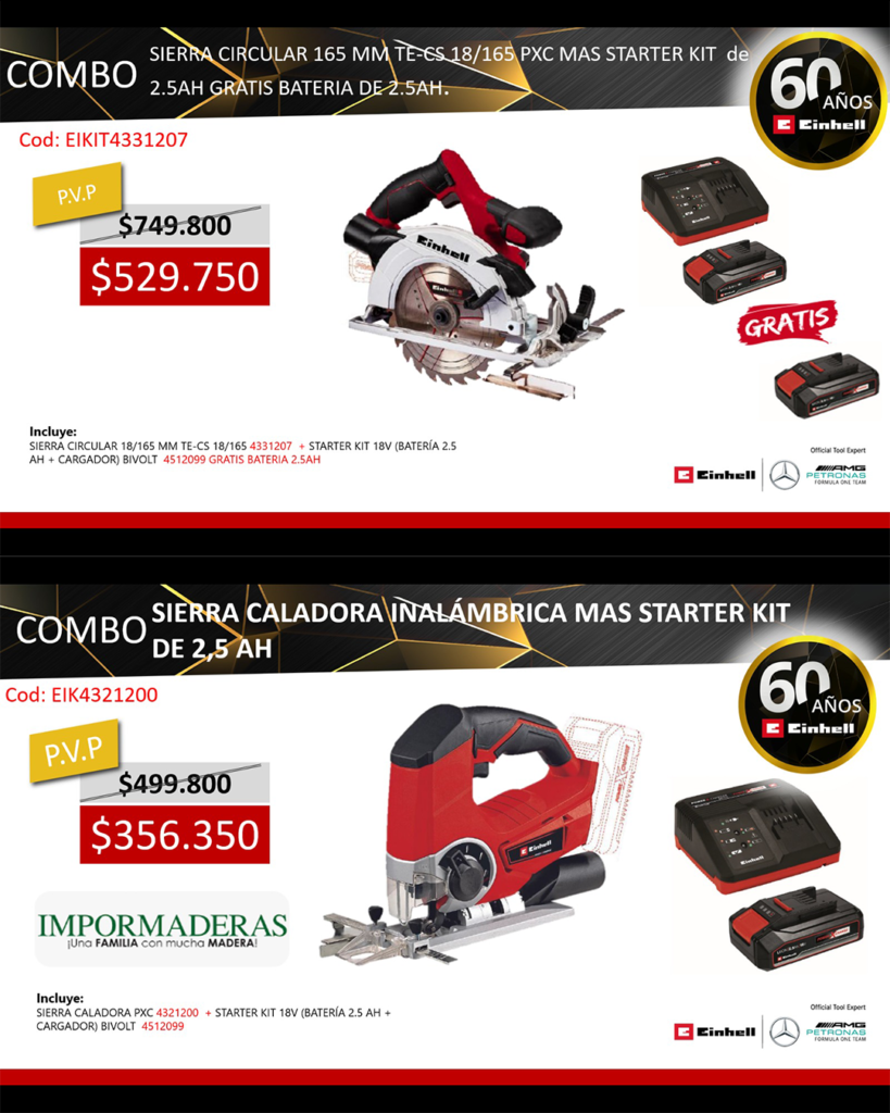 CALADORA Y SIERRA CIRCULAR