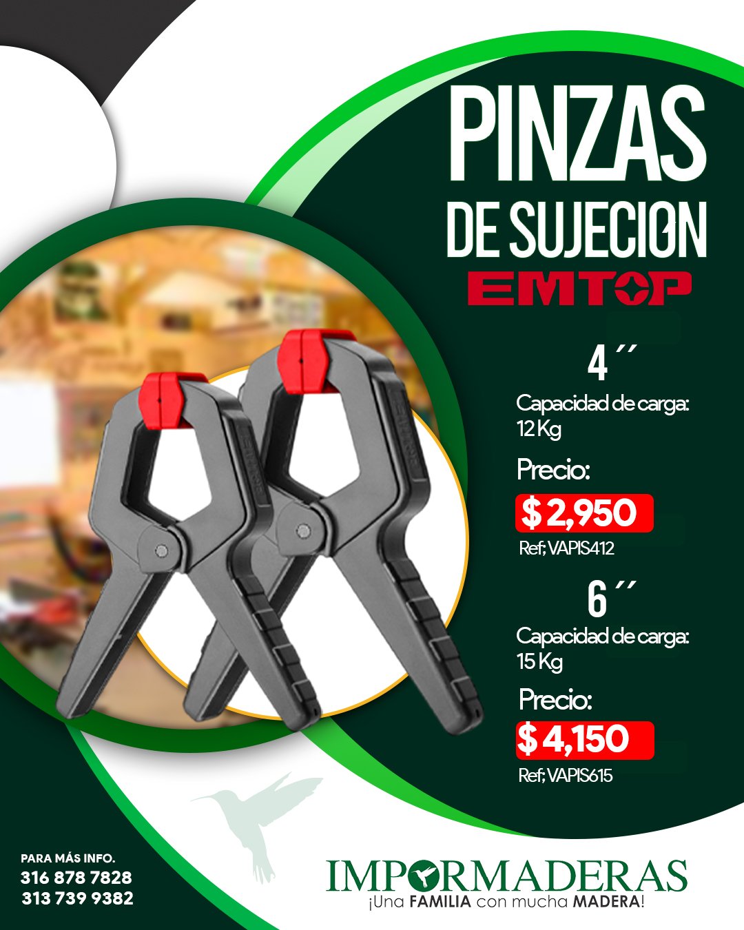PINZAS EMTOP
